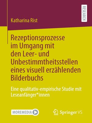 cover image of Rezeptionsprozesse im Umgang mit den Leer- und Unbestimmtheitsstellen eines visuell erzählenden Bilderbuchs